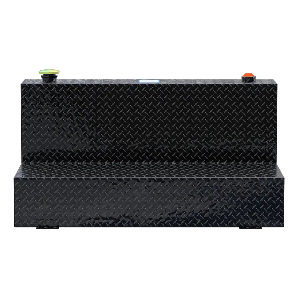 UWS United Welding Services Gloss Black 75 Gallon L-Shape Aluminum Transfer Tank - Model TT-75-L-T-P-BLK