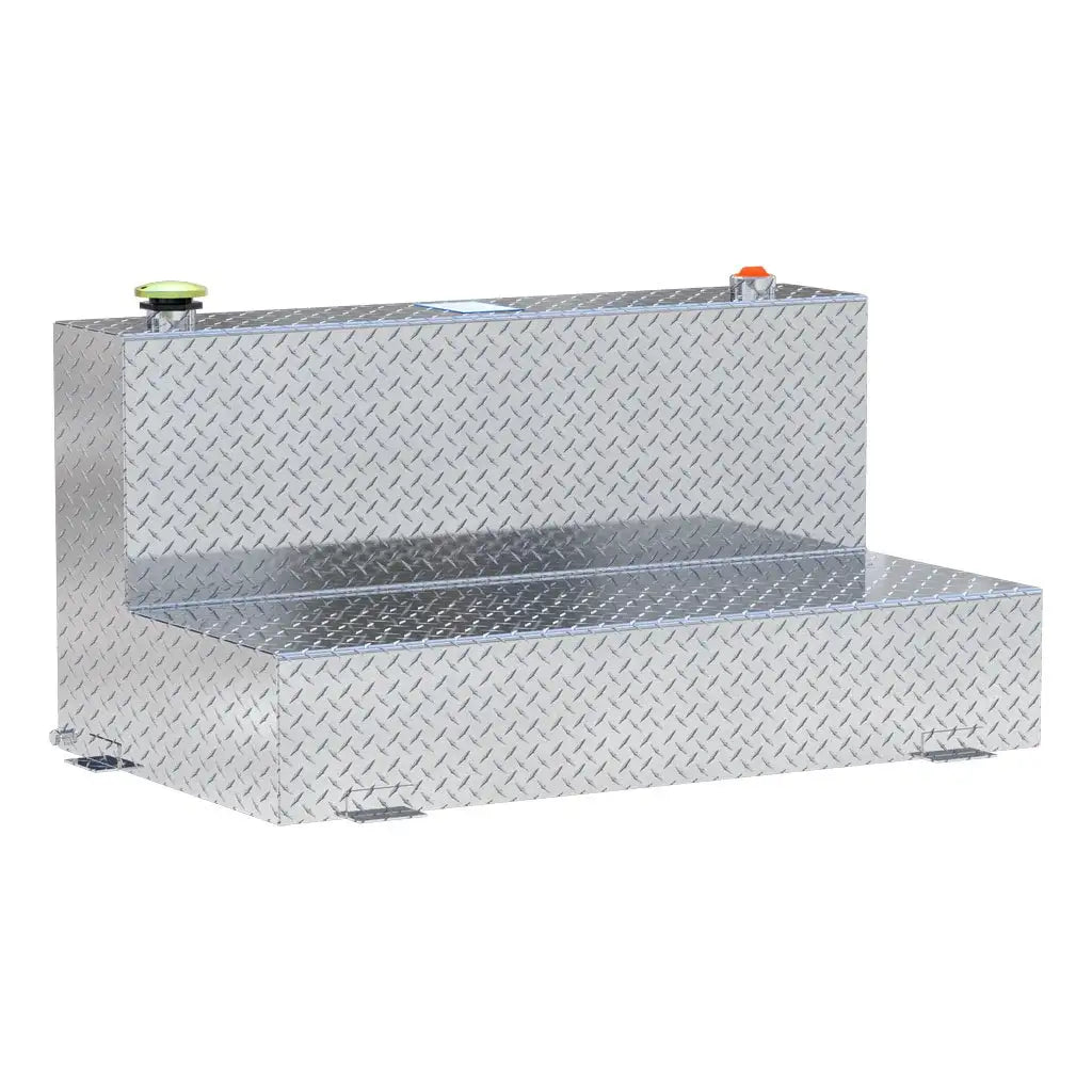 UWS United Welding Services 75 Gallon L-Shape Bright Aluminum Transfer Tank TT-75-L-T-P