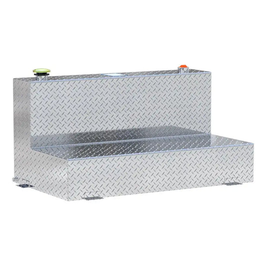 UWS United Welding Services 75 Gallon L-Shape Bright Aluminum Transfer Tank TT-75-L-T-P